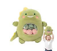 Oreiller en peluche pour snacks, oreiller en peluche, coussin en peluche avec lapin panda dinosaure avec 6 animaux mignons en peluche | Coussin pour animaux en peluche des années 50