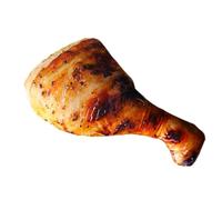 Oreiller en peluche réaliste de simulation de nourriture 3D | Oreiller en peluche en forme de cuisse de poulet pour canapé, chambre, maison, crèche, bibliothèque, anniversaire