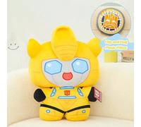 Oreiller en peluche Transformers officiel licence - Modes de transformation double Prime et , jouet en peluche doux et mignon cadeau pour les garçons Oreiller en peluche Transformers Flip | Les formes