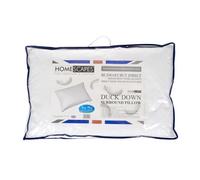 Oreiller en plumes et duvet de canard - HOMESCAPES - 50 x 75 cm - Confort moyen - Lavable