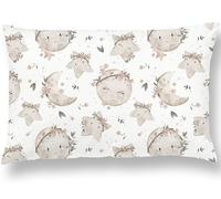 Oreiller Enfant avec Taie 33X45 Cm en Coton Oeko-tex - Coussin Bebe pour Siestes Ecole Maternelle Et Voyages - Lavable en Machine - Oreiller Enfant 3 Ans Et Plus- Coussin Lecture Enfant Chambre Fille