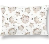 Oreiller Enfant avec Taie 40x60 Cm en Coton Oeko-tex - Coussin Bebe pour Siestes Ecole Maternelle Et Voyages - Lavable en Machine - Oreiller Enfant 3 Ans Et Plus- Coussin Lecture Enfant Chambre Fille