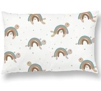 Oreiller Enfant avec Taie 40x60 Cm en Coton Oeko-tex - Coussin Bebe pour Siestes Ecole Maternelle Et Voyages - Lavable en Machine - Oreiller Enfant 3 Ans Et Plus- Coussin Lecture Enfant Chambre Fille