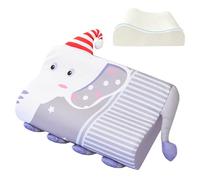 Oreiller Enfant Ergonomique Respirant, Coussin Sieste Maternelle avec Motif Animaux Mignons, Oreiller pour Maison, Voyage, École et Crèche, Coussin de Sieste Confortable pour Fille et Garçon