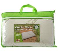 Oreiller Ergonomique 40x60 cm A mémoire de Forme - Anti-Allergique Fibre de Bambou