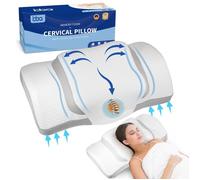 Oreiller Ergonomique Cervical à Mémoire de Forme, Peut soulager la douleur et améliorer la qualité du sommeil, 67.3 x 38 x 11/13 cm