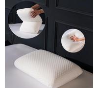 Oreiller Ergonomique Cervical mi - Ferme Anti-Acarien et Anti-Migraine - Oreiller Ergonomique à Mémoire de Forme Qualité Luxe pour Confort et Bien-être Durable - Oreiller hypoallergéniques Lavable
