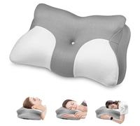 Oreiller Ergonomique Cervical, Oreiller Ergonomique Cervical à Mémoire de Forme Haute Densité, Oreiller Mémoire de Forme, Coussin Memoire de Forme Adapté aux Dormeurs sur le Dos le Côté et le Ventre