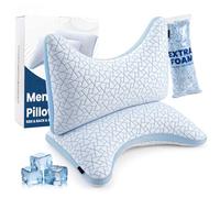 Oreiller Ergonomique Cervical - Oreiller Memoire Forme Réglable avec Soutien Nuque, Oreillers Cervical Soulageant Cervicales Douloureuses, Oreillers avec Housse Lavable Respirante (Taille Reine*2)