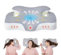 Oreiller Ergonomique Cervical Orthopédique Coussin: 60 x 40cm Coussin Memoire de Forme Adapté aux Dormeurs sur le Dos le Côté et le Ventre - Oreiller Ergonomique Cervical avec Housse Amovible