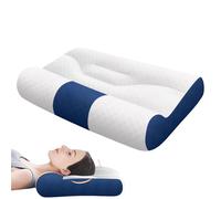 Oreiller ergonomique, coussin cervical améliorant le sommeil - Coussin ergonomique de soutien du cou pour dormir, dos, chambre à coucher, avion, lieu de travail, femme, homme, nuit, maison, voiture