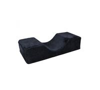 Vivezen - Oreiller ergonomique, coussin pour extension de cils forme U déhoussable - Noir