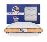 Oreiller ergonomique Dunlop 75 % latex naturel - 27.5 x 15.7 x 5.6 in | Cervical orthopédique Mi-Ferme Alignement pour Sportifs | Confort respirant pour un sommeil | Housse lavable et résistante