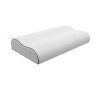 Oreiller ergonomique ferme à mémoire de forme déhoussable 38 kg/m³ - 40 x 60 - Blanc - CORVICA