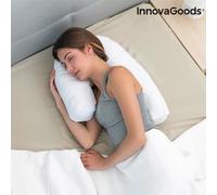 InnovaGoods - Oreiller Ergonomique U pour Position Latérale, Soutien Sommeil Réparateur, Confort Respirant Doux, Idéal Grossesse, Blanc, 39x57x14 cm, Polyester