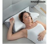 Oreiller Ergonomique - INNOVAGOODS - Viscoélastique - Soutien Cervical - Housse Lavable - 62x36x14 cm