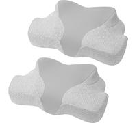 Oreiller ergonomique orthopédique avec mousse à mémoire de forme jiaao 2 pièces, soutien de la nuque