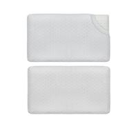 Oreiller extra plat l + taie en bambou