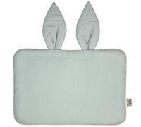 Oreiller extra plat lapin en lin vert