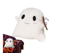 Oreiller fantôme d'Halloween - Coussin d'animaux en peluche mignon pour décoration intérieure, matériau doux avec design en peluche, ajoute un charme festif pour n'importe quel espace, Utilisation par