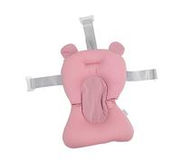 Oreiller Flottant pour Bain bébé, Ressort Pliable respirant. Joli Oreiller de Support de Bain pour bébé, pour Salle de Bain pour nouveau-né (Forme d'ours rose)