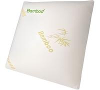 Oreiller Fresh Bamboo 60x60cm | Mémoire de forme (50 kg-m3) | Mousse Royal Jelic | Auto Ventilé | Maintien parfait de la nuque