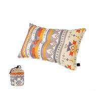 Oreiller gonflable automatique, oreiller de camping portable à remplissage automatique avec soutien haute résilience pour voyage, randonnée, pause déjeuner, sieste au bureau (45 x 30 cm, blanc