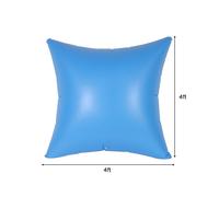 Oreiller gonflable de piscine en PVC épais, coussin d'air flottant pour l'hiver, 4x4 pieds/4x8 pieds