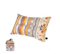 Oreiller gonflable de voyage compact, 45 x 30 x 10 cm, automatique, confortable, ergonomique, gonflable pour le camping et la randonnée (polaire)