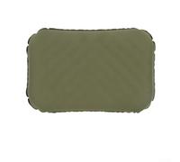 Oreiller Gonflable Ergonomique, Doux Ice Silk et Éponge pour Soutien du Cou Léger et Pliable pour Camping (Vert)