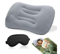 Oreiller gonflable Housse Extra Douce et Vanne Réglable, Plage Oreiller de Voyage Coussin d'air Oreiller Petit Oreiller Plage pour Randonnée, Extérieur, Voyage(A)