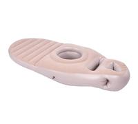 Oreiller Gonflable, Oreiller Complet Sûr, Trou de Ventre Confortable en PVC pour Flotteur de Piscine (Grey)
