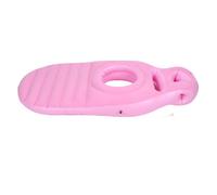 Oreiller Gonflable, Oreiller Complet Sûr, Trou de Ventre Confortable en PVC pour Flotteur de Piscine (Pink)