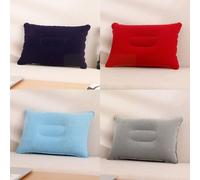 Oreiller Gonflable Portable En Nylon Et Pvc, Nouveau, 1 Pièce, Coussin Carré De Couchage Pour Camping En Plein Air, Voyage, Décor De Maison, Repose Tête En Voiture