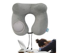 Oreiller gonflable pour le cou | Oreiller de voyage gonflable - Coussin doux pour soutenir la tête - Fournitures portables pour les longs vols pour la sieste pour adultes, femmes, hommes, famille