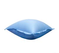Oreiller gonflable pour piscine hors sol empêche l'eau de pluie et l'accumulation de feuilles sur les couvertures, fabriqué en PVC élastique et équipé d'une corde pour une fixation sûre (120 x 240 cm