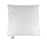 HOMESCAPES Oreiller gonflant et Moelleux en Plumes et Duvet d’oie Blanc et Coton 65 x 65 cm, Oreiller Naturel Moelleux Hypoallergénique Anti-acariens