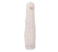 Oreiller latéral pour bébé, traversin pour bébé Multifonctionnel Doux pour la Peau Mignon élégant pour la Maison Chambre à Coucher pour Un Usage Quotidien(Ours Kaki à Carreaux)