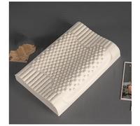 Oreiller Latex Naturel, Aide À Soulager La Douleur Et La Pression, Pas De Mousse À Mémoire De Forme, Oreiller en Latex Profond Parfait avec Taie d'oreiller Lavable,30X50cm(11.8X20in)