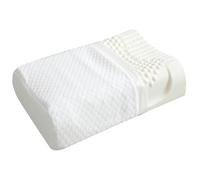 Oreiller Latex Naturel, Oreiller Ergonomique Cervical, Oreiller Memoire Forme Ferme, Soutien Cervical Confortable Hypoallergénique, Oreiller Orthopédique,B,40×60cm(15.7×23.6in)