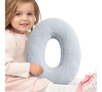 Oreiller Lettre - Coussin Alphabet En Coton Doux | Décor De Pépinière Décoratif Initial Personnalisé 300g | Le Traversin D'apprentissage Personnalisé En Peluche Aide Les Jeunes À Développer Le