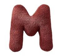 Oreiller Lettre - Coussin Alphabet En Coton Doux | Décor De Pépinière Décoratif Initial Personnalisé 300g | Le Traversin D'apprentissage Personnalisé En Peluche Aide Les Jeunes À Développer Le