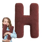 Oreiller Lettre - Coussin Alphabet En Coton Doux | Décor De Pépinière Décoratif Initial Personnalisé 300g | Le Traversin D'apprentissage Personnalisé En Peluche Aide Les Jeunes À Développer Le
