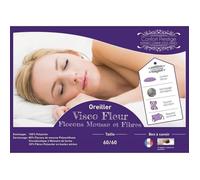 Oreiller - LITERIE JULIEN - 60x60 cm - Mousse à Mémoire de forme - Ergonomique - Antibactérien