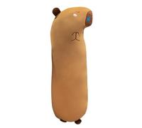Oreiller Long en Peluche Compagnon Doux et Apaisant pour le Coucher | Coussin Capybara Peluche pour Canapé Lit Siège de Voiture Filles Garçons Adultes Adolescents