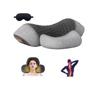 Oreiller masseur de cou 3 en 1 Fisiorest, masseur Cervifix Home Pro, masseur de cou Artuvate, oreiller pour soulager les douleurs cervicales et favoriser le sommeil (Gris)