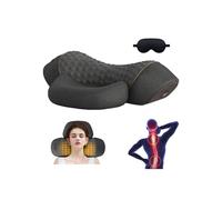 Oreiller masseur de cou 3 en 1 Fisiorest, masseur Cervifix Home Pro, masseur de cou Artuvate, oreiller pour soulager les douleurs cervicales et favoriser le sommeil (Noir)