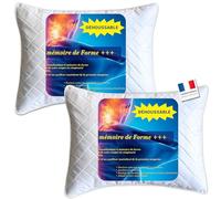 Oreiller Mémoire de Forme 40x60 cm LOT DE 2 ✯GARANTIE✯ x2 Petits Coussin Epais à Mémoire de Forme Ferme pour Adulte Pillow Rectangulaire 40x60 Oreiller de Maintien / Coussins Cervicales Douloureuses
