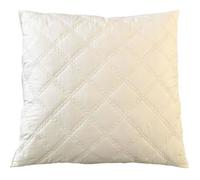 Oreiller mémoire de forme - Jean Louis Scherrer - 60x60cm - Enveloppe Microfibres - Confort médium - Fait main