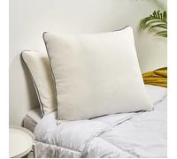 Bleu Calin Oreiller Mémoire de Forme Mixte Premium - Confort sur Mesure Ouverture zippée - déhoussable - Enveloppe 100% Coton -65x65cm